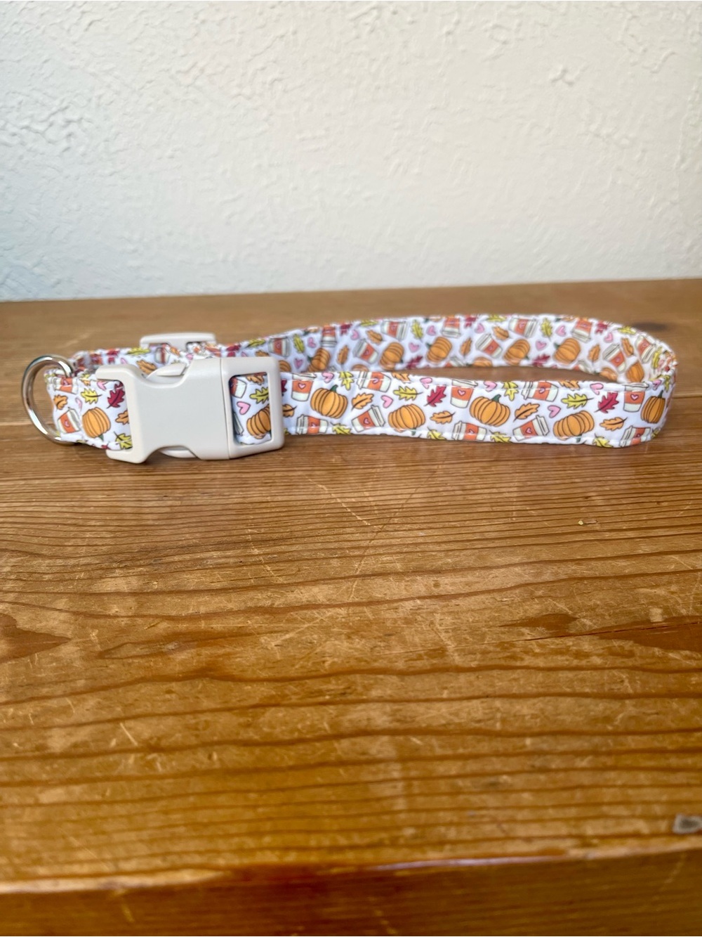 NWT Fall Pumpkin Spice Dog Collar Size Large 🎃